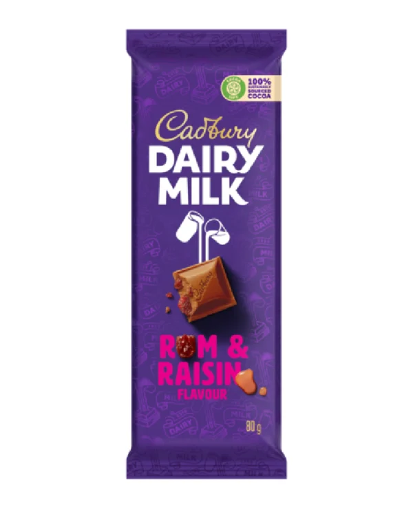 CHOCOLATE CADBURY DAIRY MILK RUM 80G