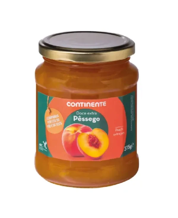 Doce Extra Pêssego Continente emb. 375 gr