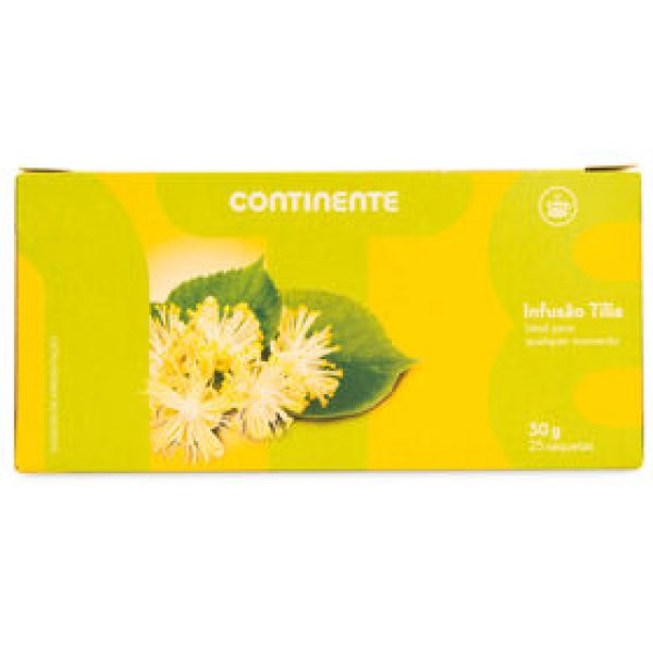 Infusão Tília Saquetas Continente emb. 25 un