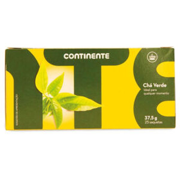 Chá Verde Saquetas Continente emb. 25 un