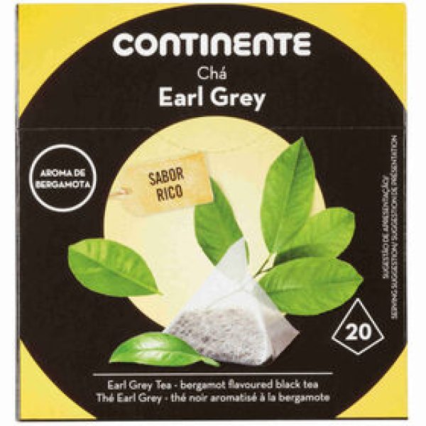 Chá Earl Grey Pyramid Saquetas Continente emb. 20 un
