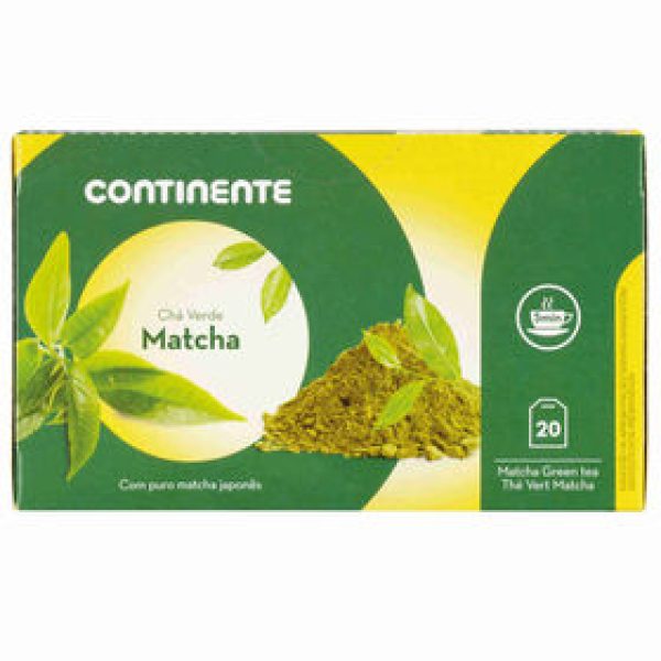 Chá Verde Matcha Saquetas Continente emb. 20 un