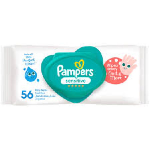 TOALHITAS PAMPERS SENSITIVE 56UN