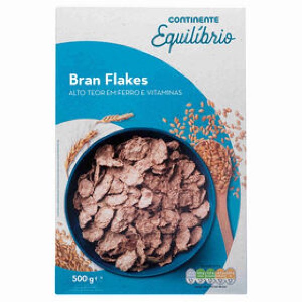 Cereais Bran Flakes Fibra Continente Equilíbrio emb. 500 gr