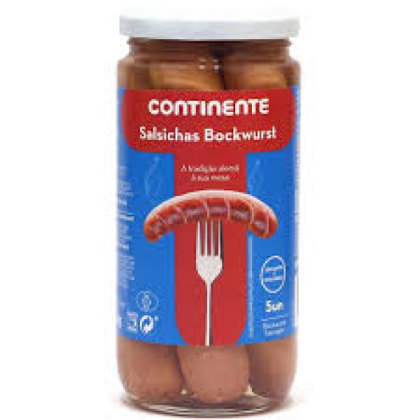 SALSICHA BOCKWURST CONTINENTE 5UN 250G