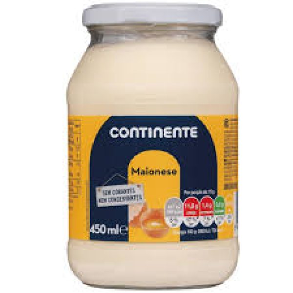 MAIONESE FRASCO CONTINENTE 450ML