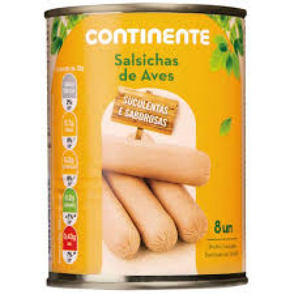 SALSICHA AVES CONTINENTE 8UN 200G