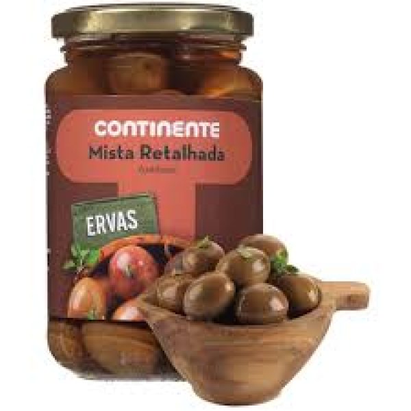 AZEITONA MISTA RETALHADA CONTINENTE 210G