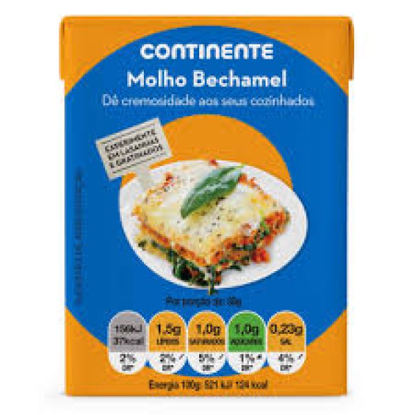 MOLHO CONTINENTE BECHAMEL 200ML