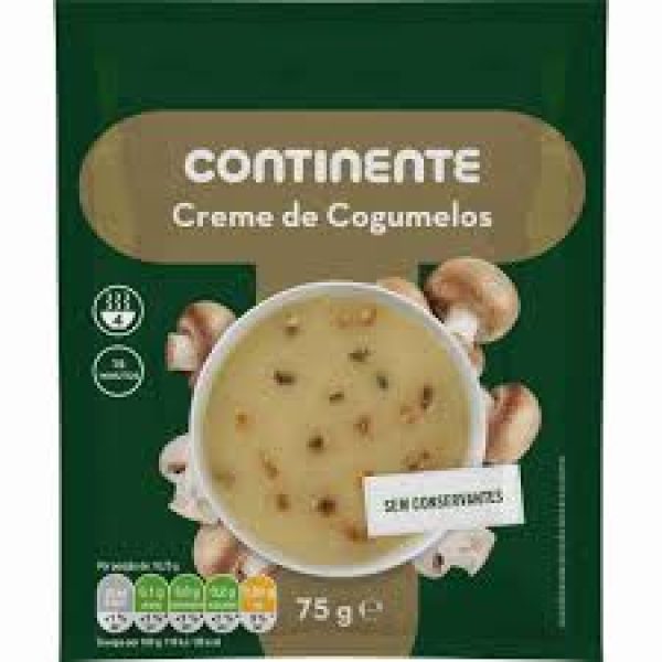 CREME DE COGUMELOS CONTINENTE 75G