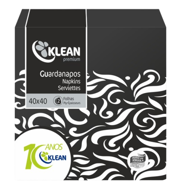 GUARDANAPOS KLEAN BY SIPA PREMIUM 40X40 2 FOLHAS
