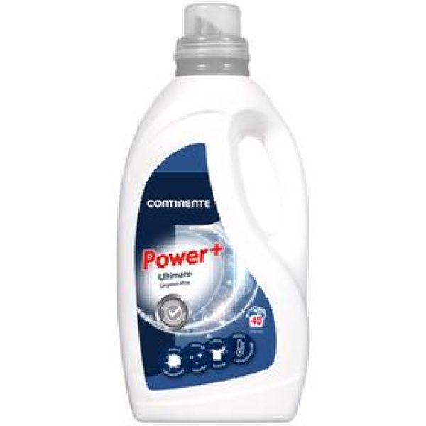 Detergente Máquina Roupa Líquido Power+ Continente 40 doses