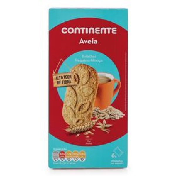 Bolachas Pequeno Almoço Aveia Continente emb. 300 gr (6 un)
