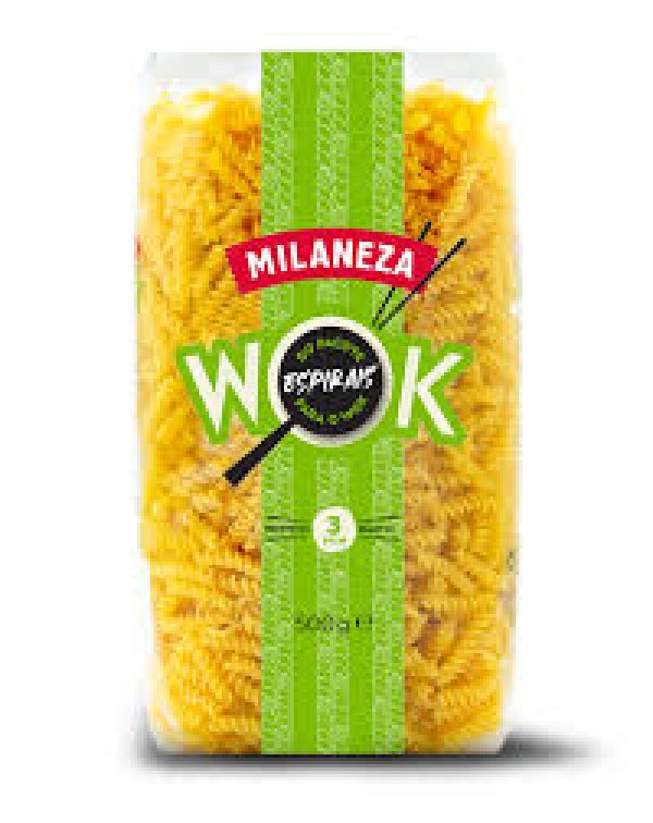 MASSA ESPIRAIS WOK MILANEZA 500G