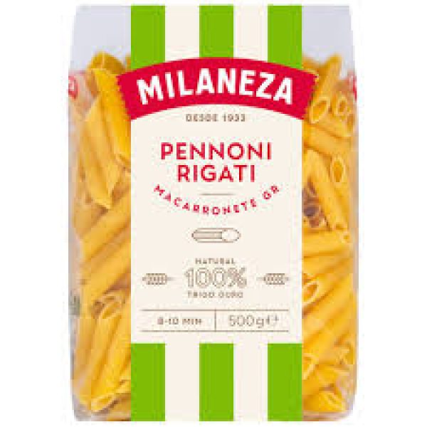 MASSA MACARRANOTE RISCADO MILANEZA 500G